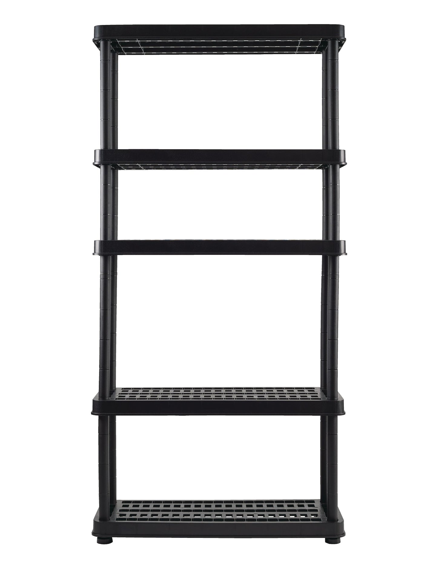 Adjustable 5-Shelf Resin/ Plastic Storage Rack/ Shelving Unit, 36 x 14 x 72-in Q6B2 - product image 5