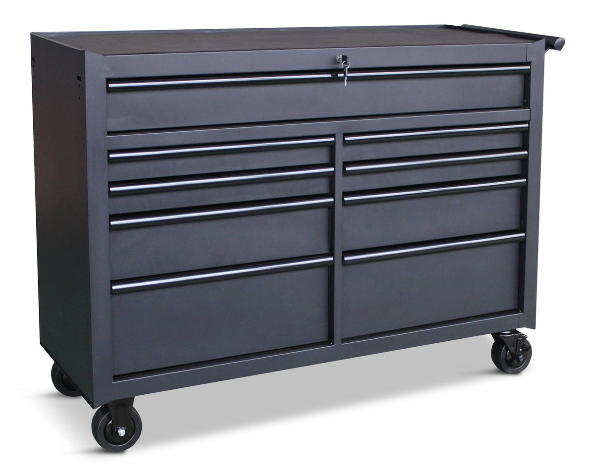 Rolling Tool Storage Cabinet with 9 Drawers, Black, 52-in M3W7 - product image 1