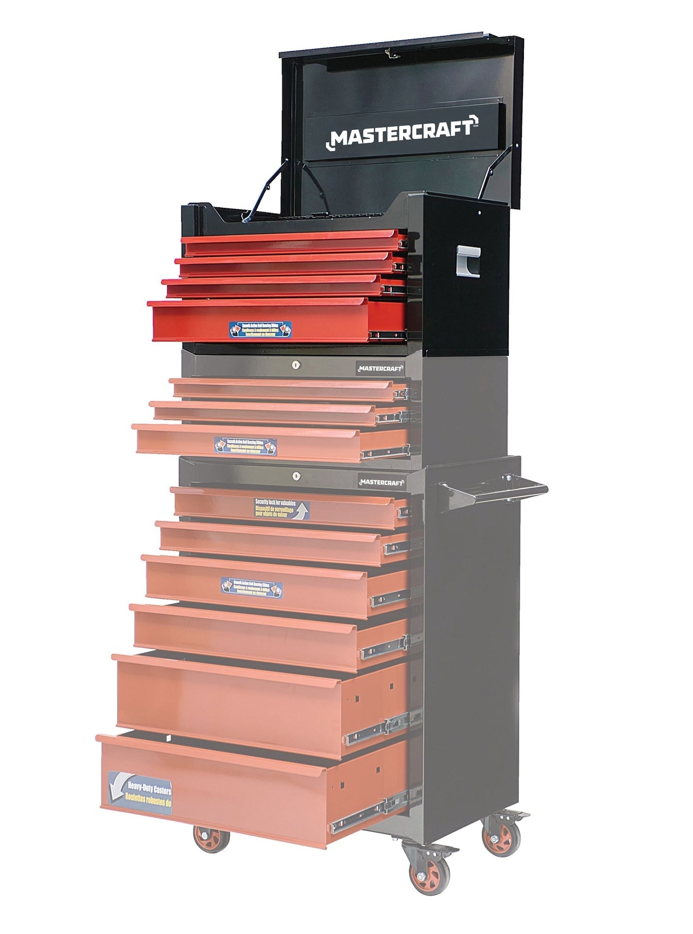 Tool Chest with 4 Drawers, Black & Red, 26-in M3K9 - product image 6