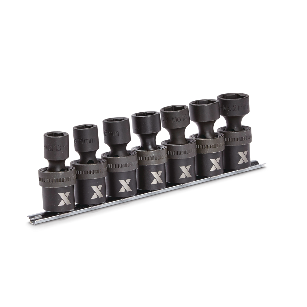 1/2-in Drive Swivel Impact Socket Set, 7-pc, Metric, Cr-Mo T4D8 - product image 1