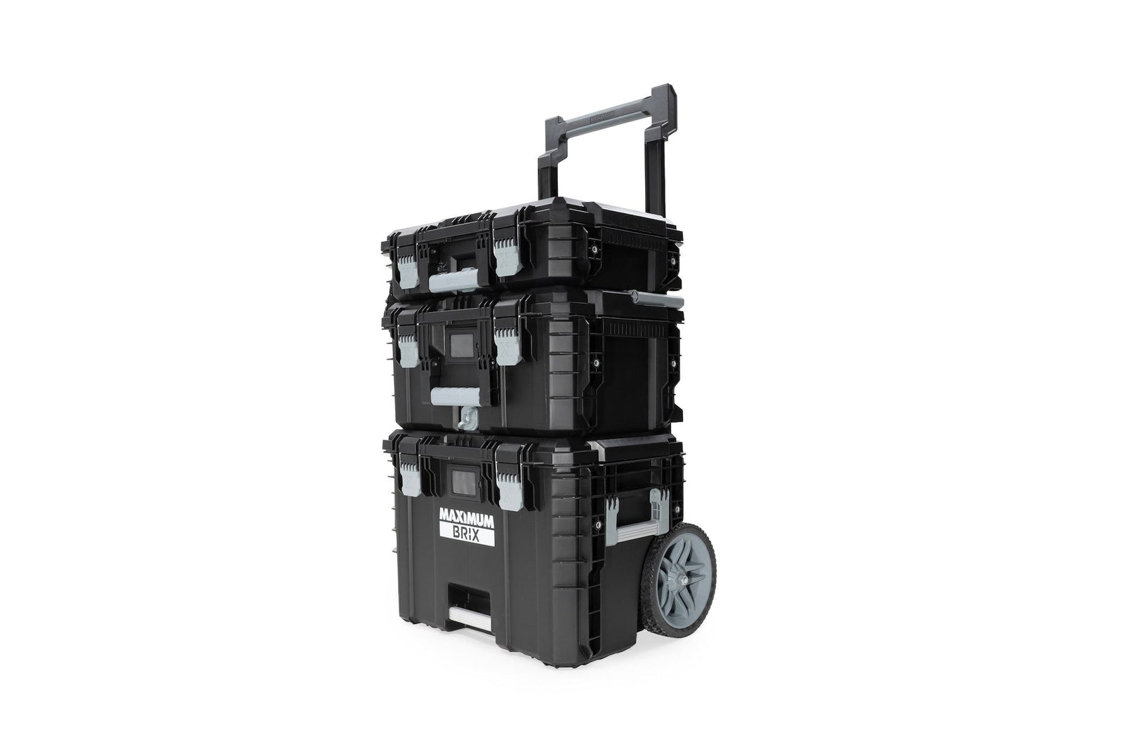Brix Modular Portable Toolbox/Tool Storage System with Wheels, IP65, 23-in x 19-in x 33-in, 3-pc Q4F1 - product image 1
