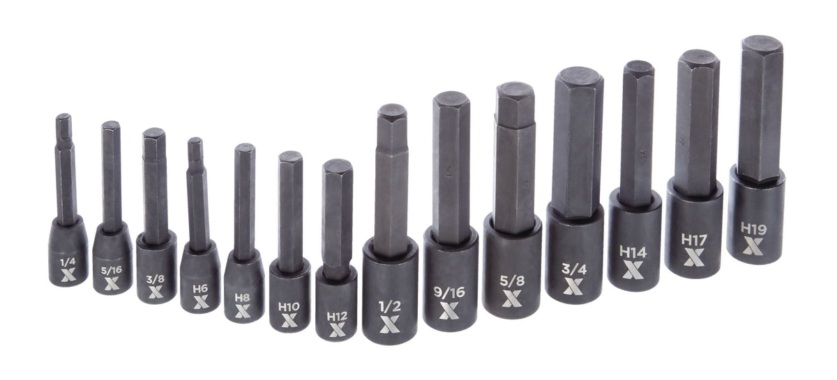 Hex Impact Socket & Bit Socket Set, 14-pc, SAE/Metric F1W4 - product image 3