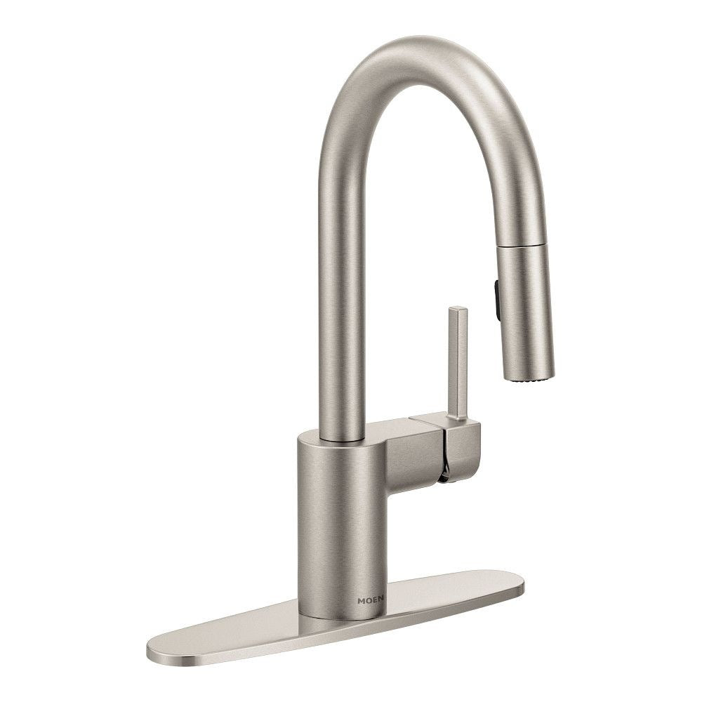Align Single Handle High Arc Pull Down Sprayer Kitchen Faucet, Stainless Steel E6G1 - product image 1