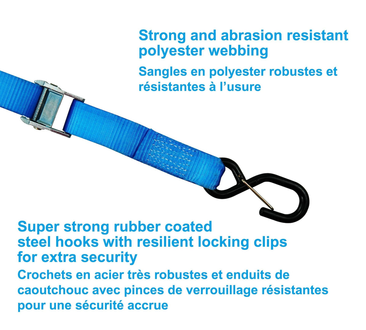 1,200-lb Motorcycle Tie Down Strap, 1 3/8-in x 12-ft K5D2 - product image 7