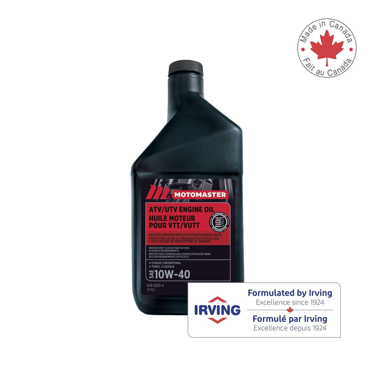 4-Stroke Premium ATV/UTV Engine Oil 10W40, 946-mL T1Z2 - product image 2