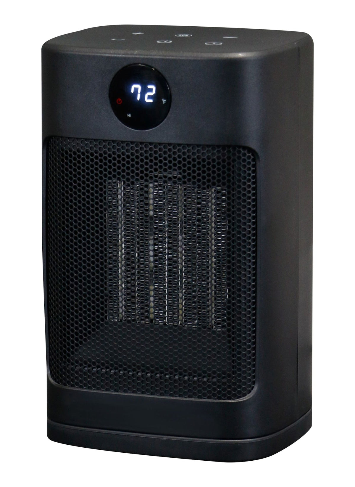 Digital Electric Personal Ceramic Heater with Remote, 1500W, Black J6U0 - product image 1