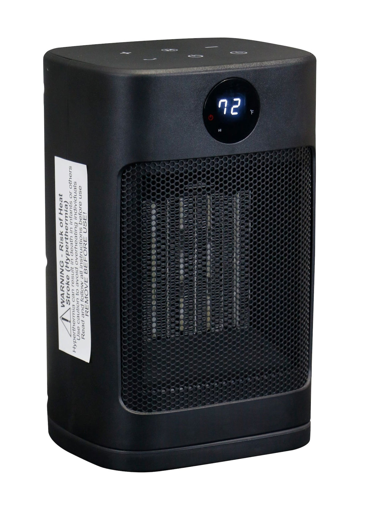 Digital Electric Personal Ceramic Heater with Remote, 1500W, Black J6U0 - product image 2