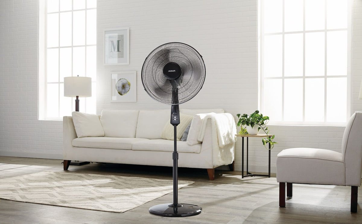 Oscillating Pedestal/Stand Fan with Remote Control, 3-Speed, Black, 18-in N7Z5 - product image 7