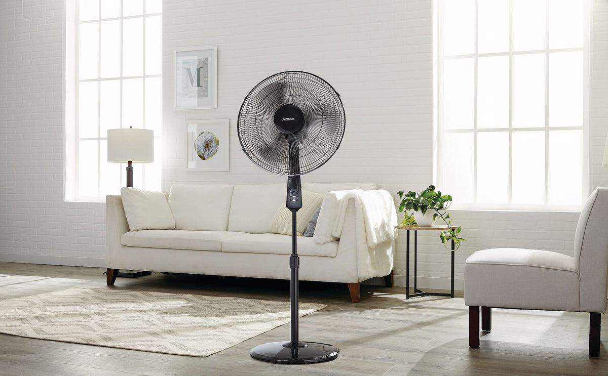 Oscillating Pedestal/Stand Fan with Remote Control, 3-Speed, Black, 18-in N7Z5 - product image 8