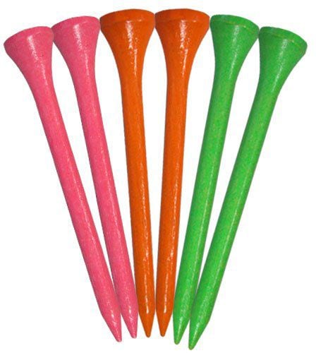 Biodegradable Hardwood Golf Tee, 2-3/4-in, 50-pk, Citrus Assorted Colours K6F6 - product image 1