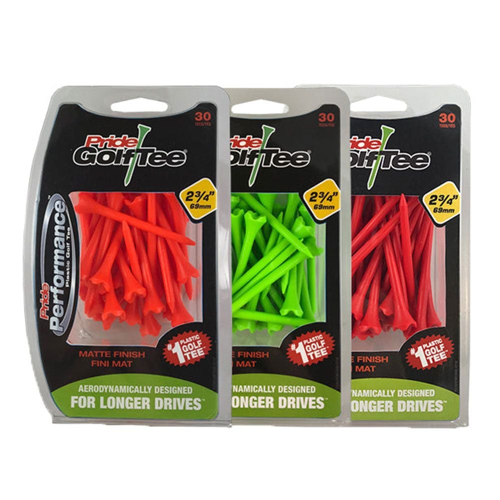 Performance Plastic Golf Tee, 3-1/4-in, 30-pk, Citrus Matte Assorted Colours X5N6 - product image 1
