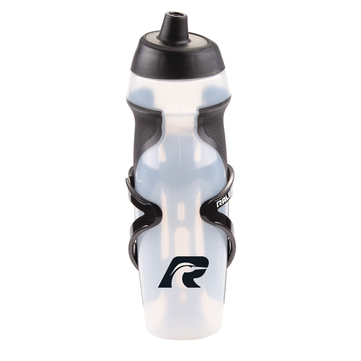 Easy-Squeeze Bike Water Bottle withCage/Holder, Transculent, 20.2-oz U0D0 - product image 1