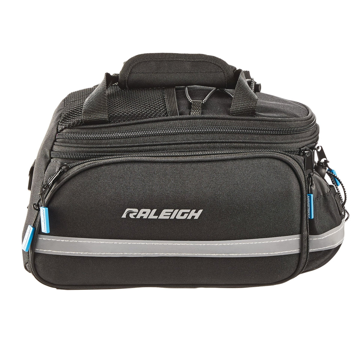 Expandable Rack Top Bike Bag withRemovable Carry Strap & Reflective Strip, Black U2E3 - product image 3