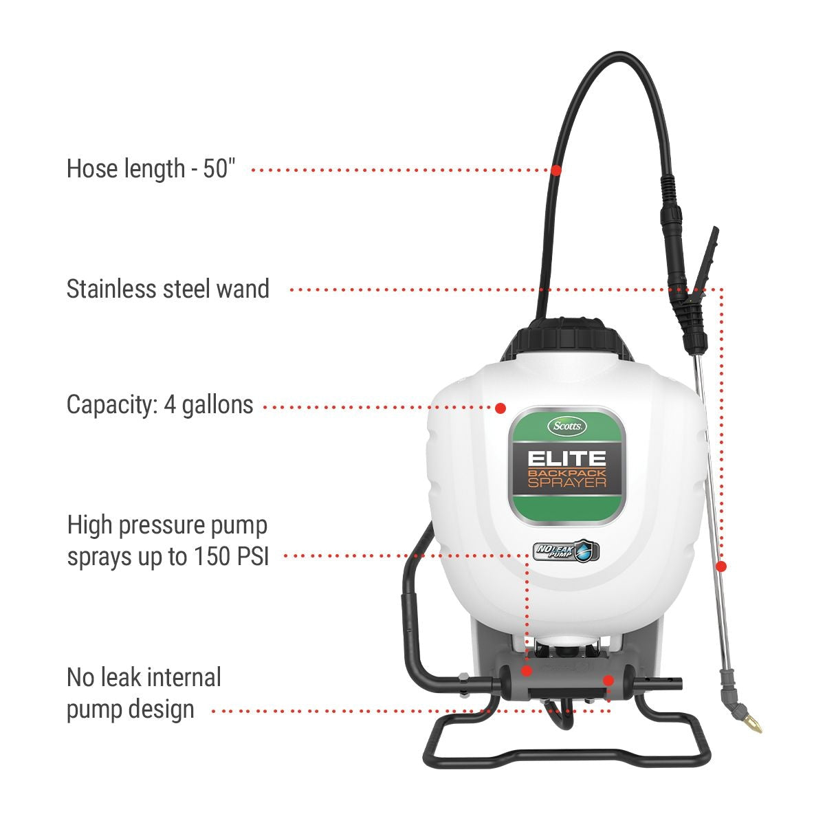 Elite Garden Backpack Sprayer, 4 Gallons D5F0 - product image 2