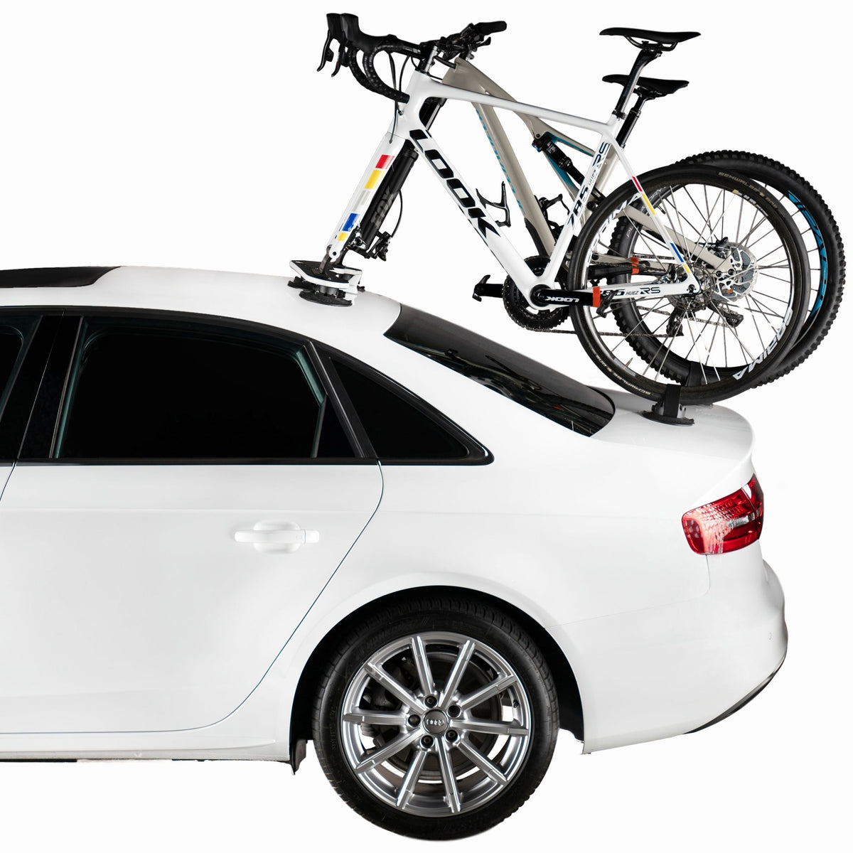Mini Bomber MAX 2-Bike Fork-Mount Bike Carrier/Rack with HUSKE Plugs, Black Z6X5 - product image 4