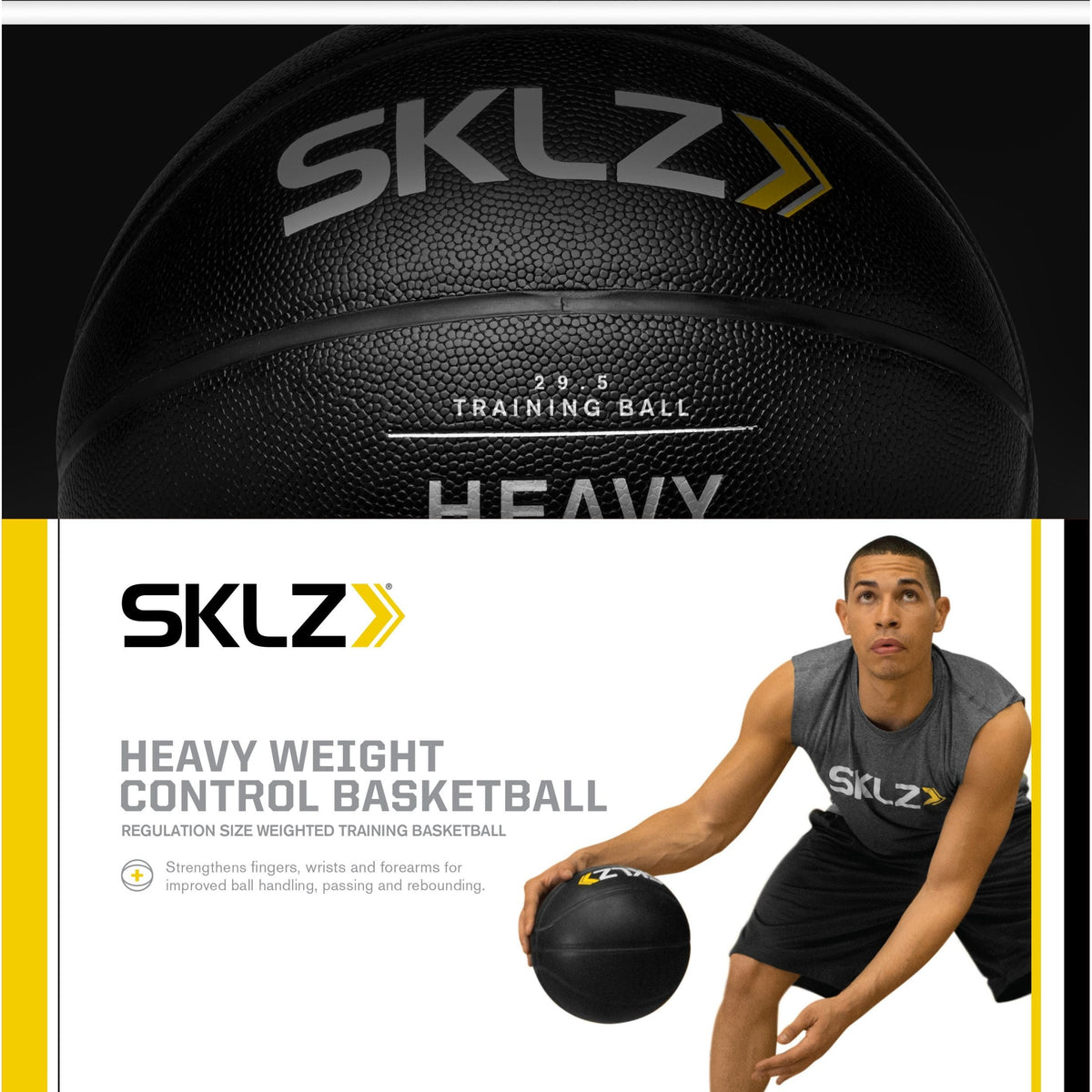Heavy Weight Control Indoor/Outdoor Training Basketball For Strength & Ball Handling, 3-lbs Y6N8 - product image 4