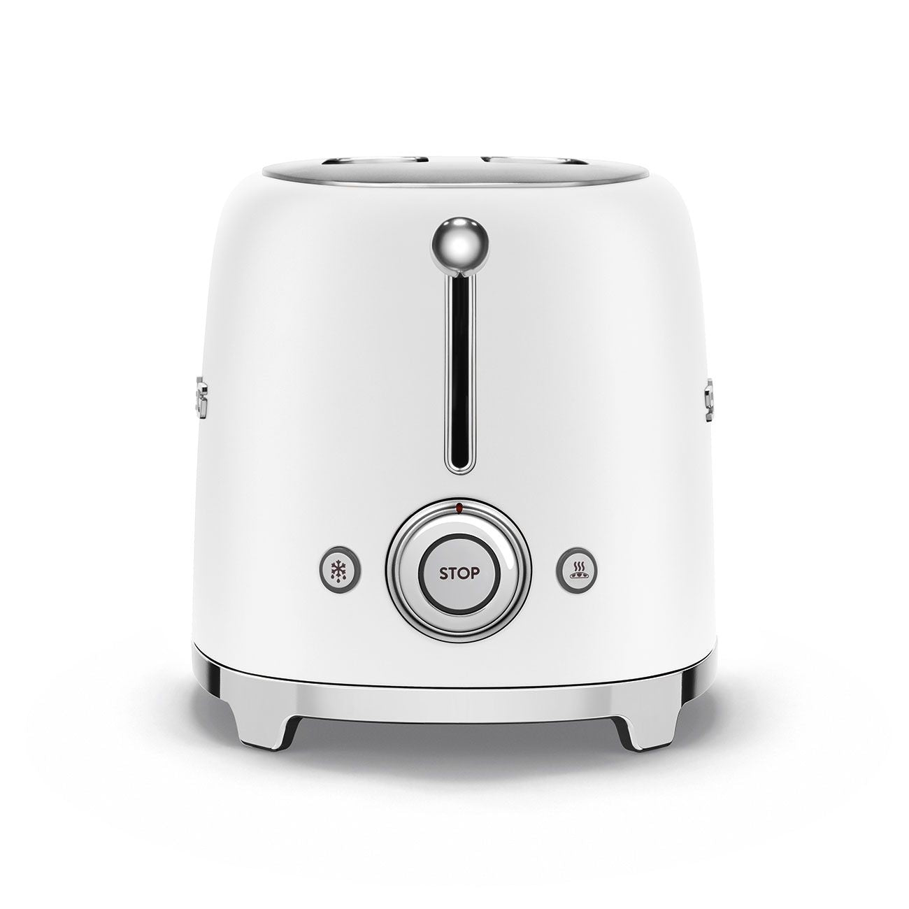 50's Retro Style Wide Slot Pop Up Electric Toaster with 6 Settings, 2-Slice, Matte White Q9J2 - product image 2