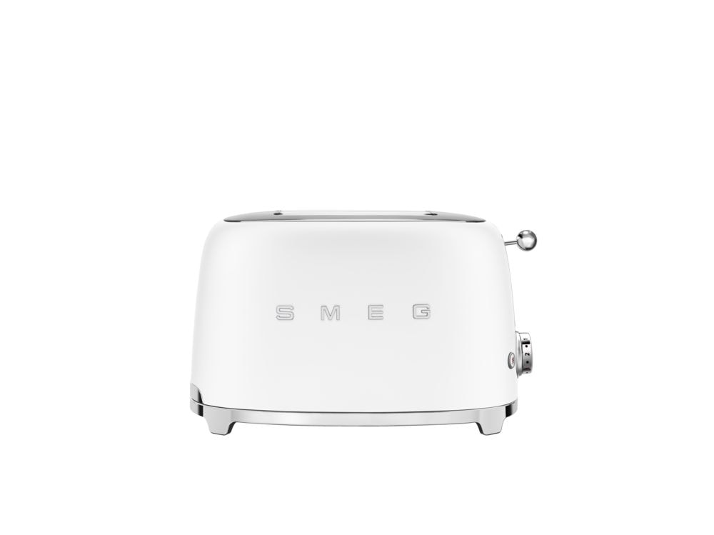 50's Retro Style Wide Slot Pop Up Electric Toaster with 6 Settings, 2-Slice, Matte White F4Y1 - product image 3