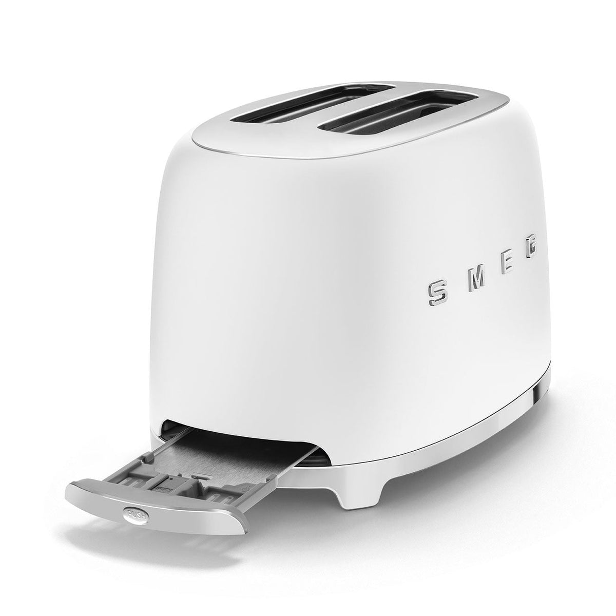 50's Retro Style Wide Slot Pop Up Electric Toaster with 6 Settings, 2-Slice, Matte White Q9J2 - product image 8