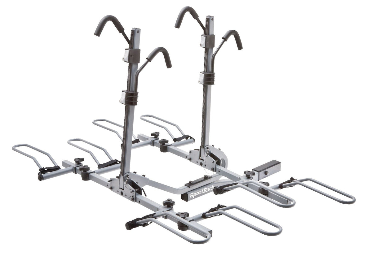 SR2902LR Crest Deluxe 4-Bike Lock & Tilt Platform Hitch Mount Bike Rack, Fits 2-in Receiver, Granite Grey H9F4 - product image 1