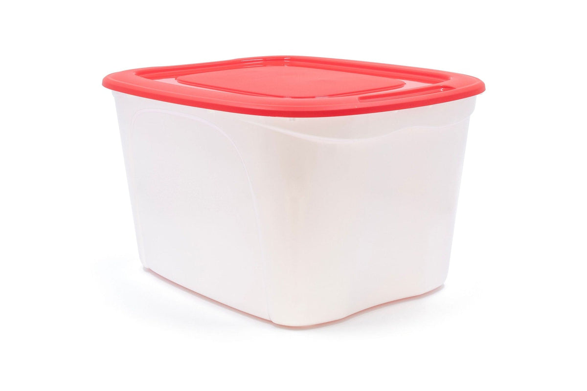 Storage Box with Lid, 63-L, Red/White, 63 Litre Storage Container V2E2 - product image 2