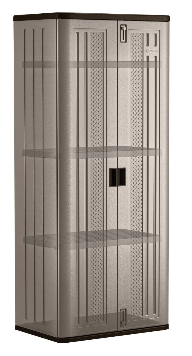 19 cu-ft Tall 3-Shelf Resin Storage Cabinet Y3R8 - product image 2