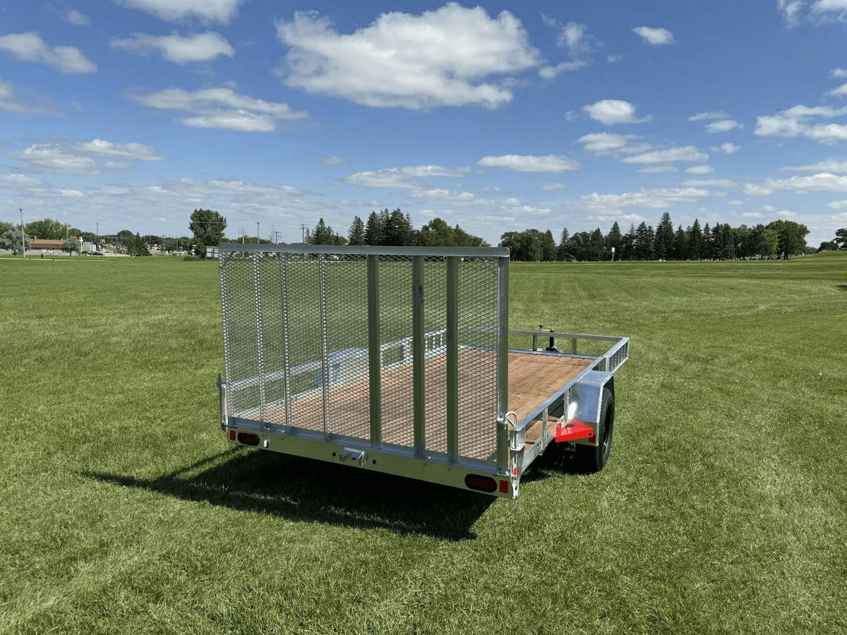 83-in x 14-ft Utility Trailer with Gate & Side ATV Ramps, Galvanized M7W5 - product image 3