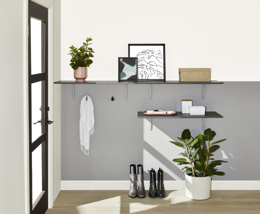 type A Floating Wall Shelf Board, Black Slate, 16 x 35-in P2M8 - product image 2