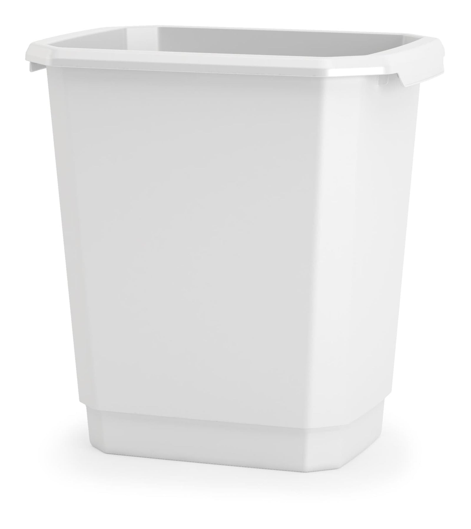 type A Plastic Open Rectangular Kitchen Garbage Can, White, 14-L Q9U3 - product image 1