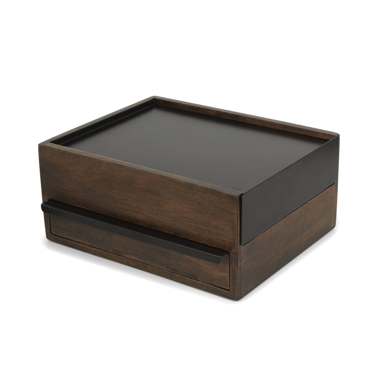Stowit Jewelry Box, Black/Walnut R5K3 - product image 1