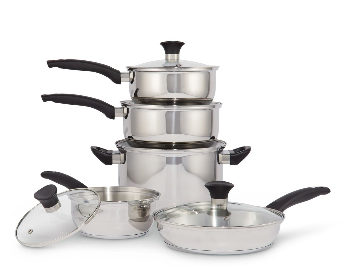 Everyday Series Premium Stainless Steel Cookware Set, Dishwasher & Oven-Safe, 10-pc T0C6 - product image 4