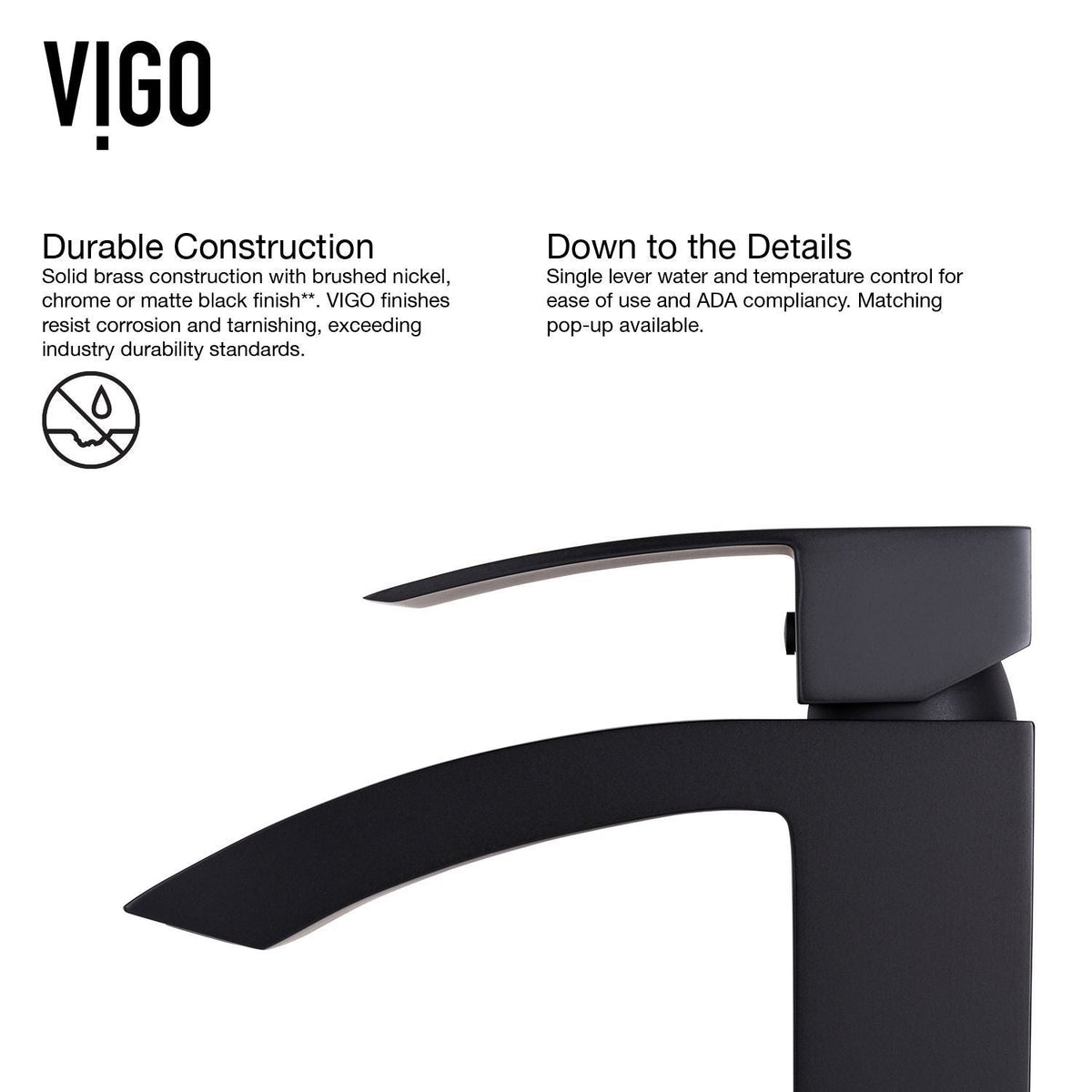 Duris Single Handle Vessel Sink Bathroom Faucet with Deck Plate, Matte Black R1C9 - product image 5