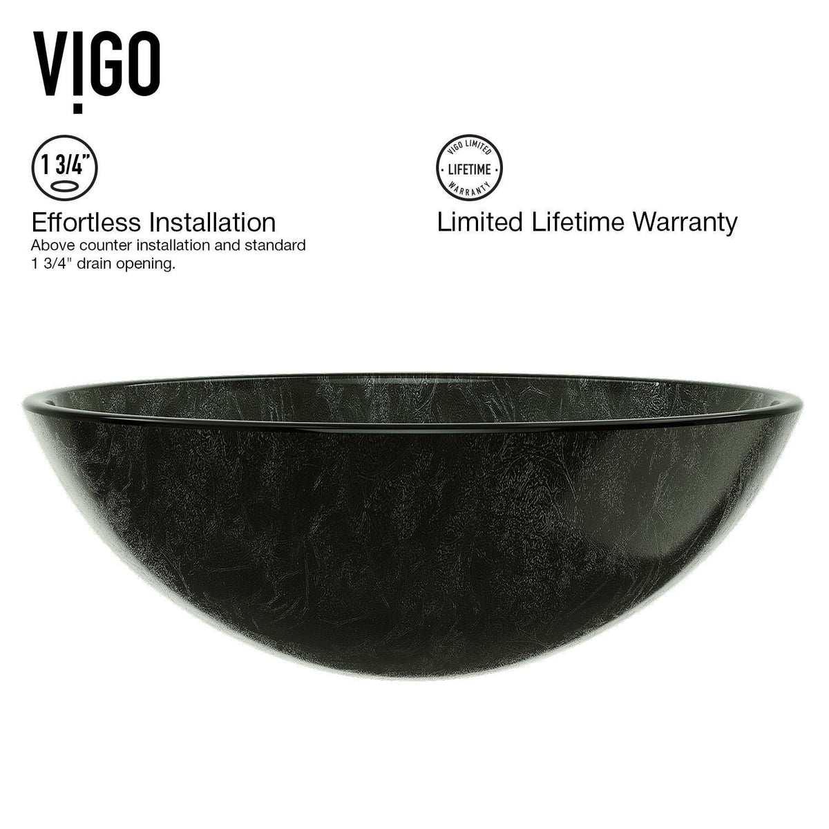Glass Grey Onyx Bathroom Sink/Basin Set with Linus Faucet and Round Vessel G0D2 - product image 6