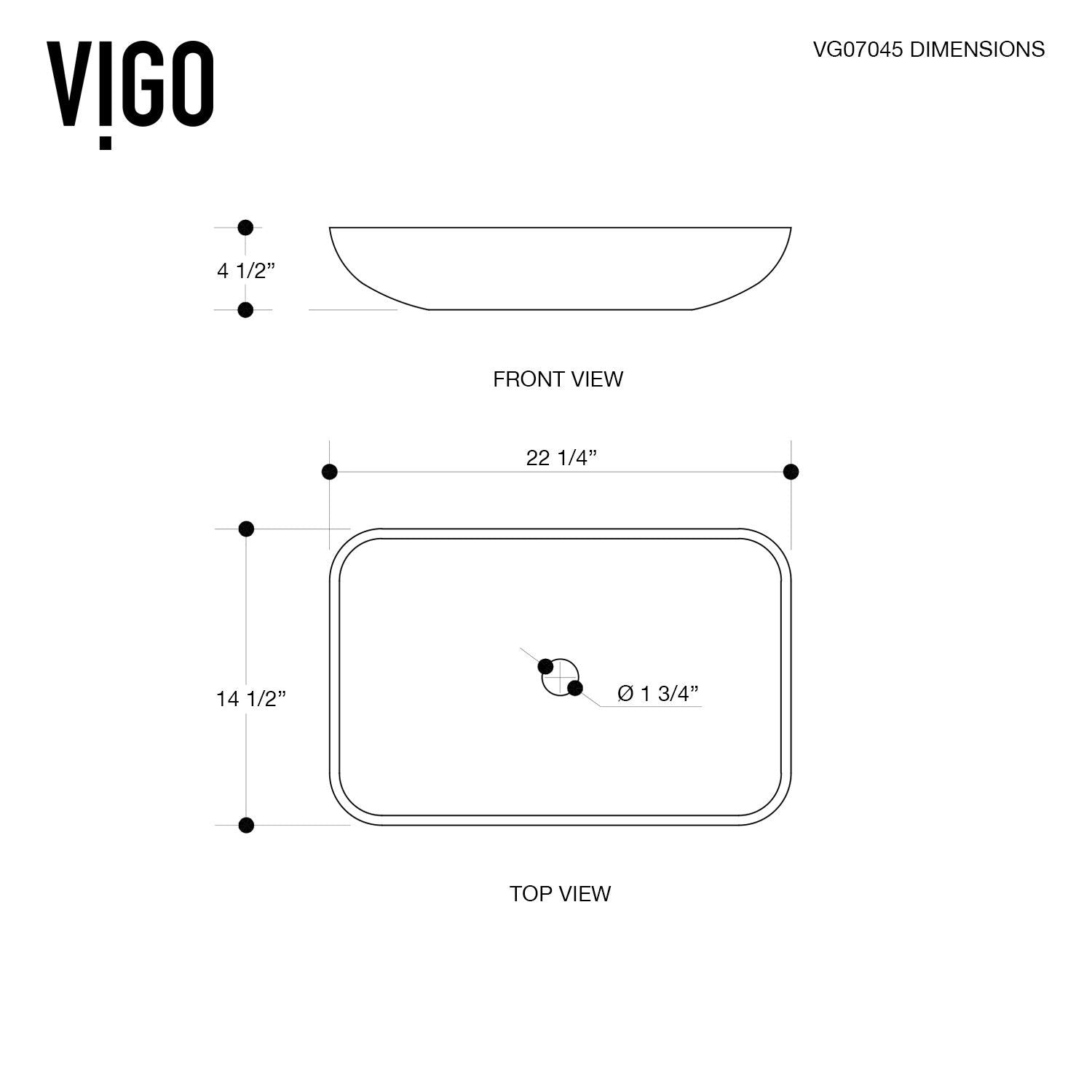 Glass Rectangular Vessel Bathroom Sink/Basin with Rounded Edges & Deep Bowl, Gold M9A6 - product image 7