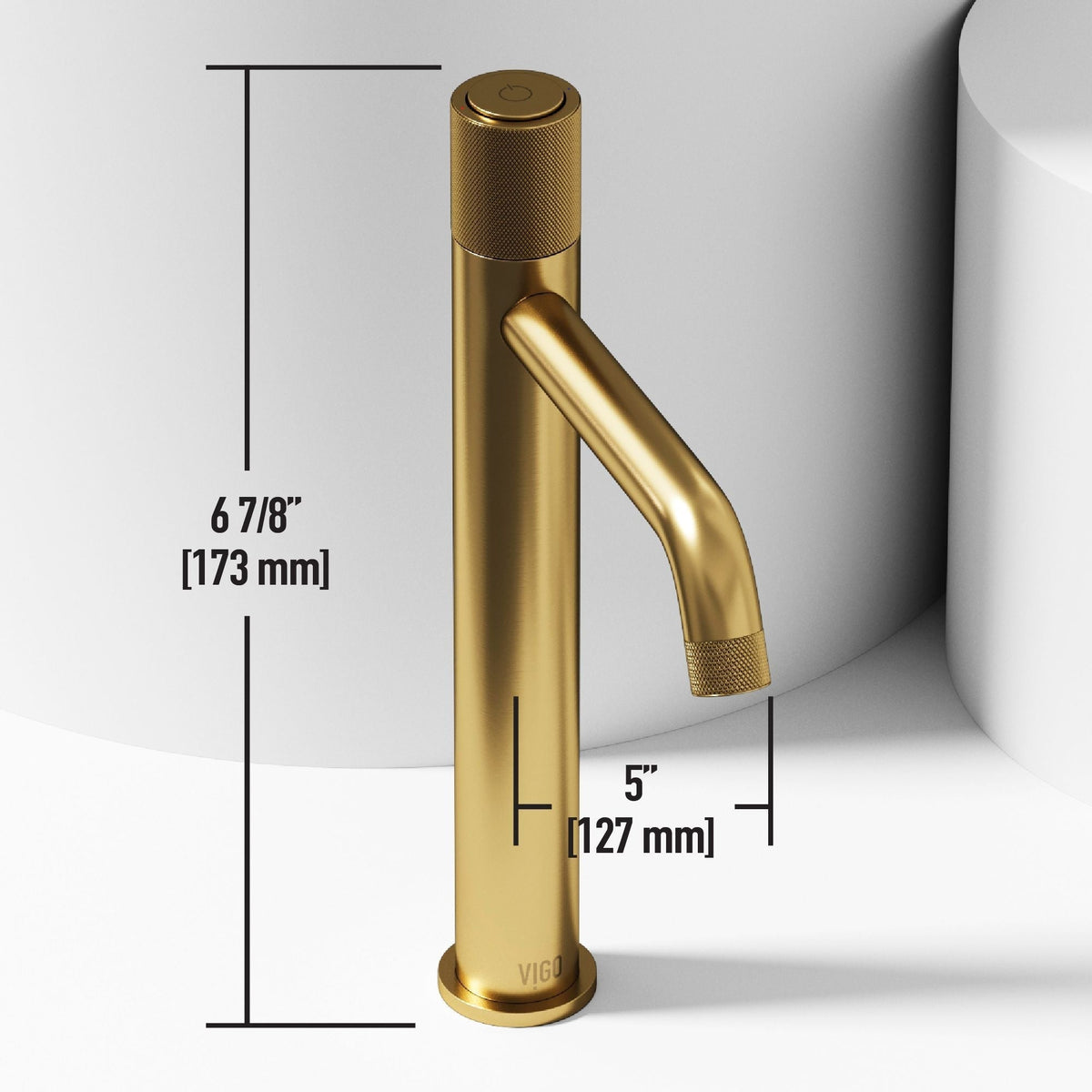Marigold MatteStone Matte White Bathroom Sink/Basin Set with Apollo Faucet and Rectangular Composite Vessel P4U1 - product image 5