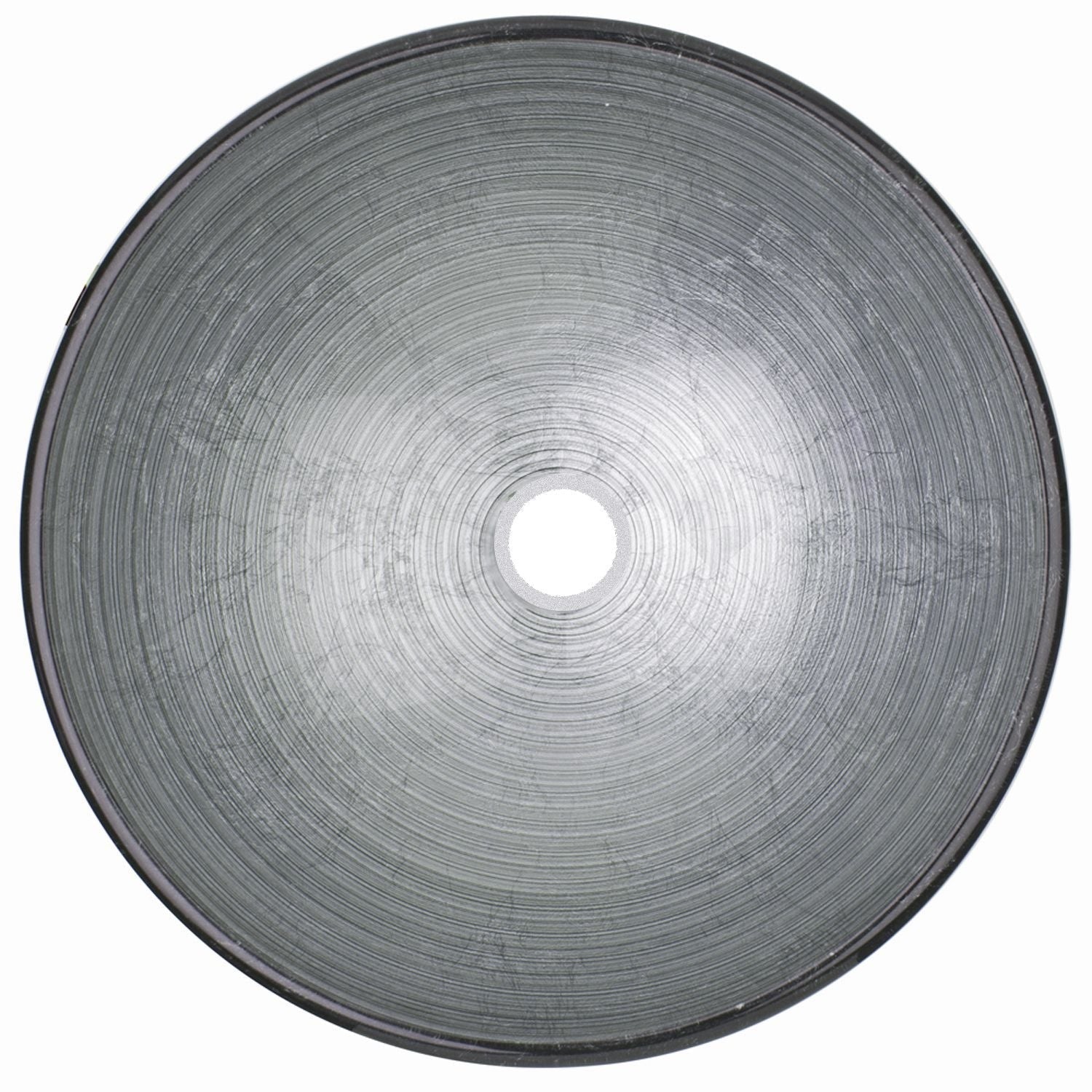 Simply Glass Round Vessel Bathroom Sink/Basin with Deep Bowl, Gray J2I5 - product image 2