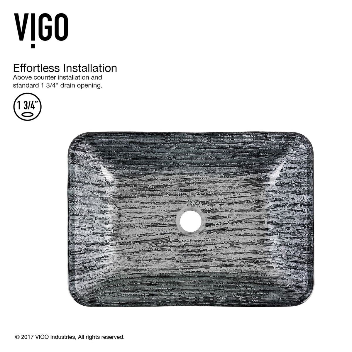 Titanium Glass Slate Grey Bathroom Sink/Basin Set with Niko Faucet and Rectangular Vessel N9D1 - product image 2