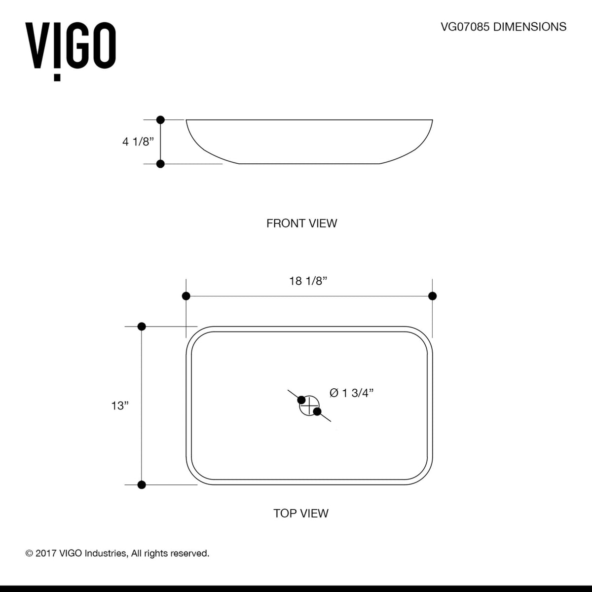 Titanium Glass Slate Grey Bathroom Sink/Basin Set with Niko Faucet and Rectangular Vessel N9D1 - product image 7