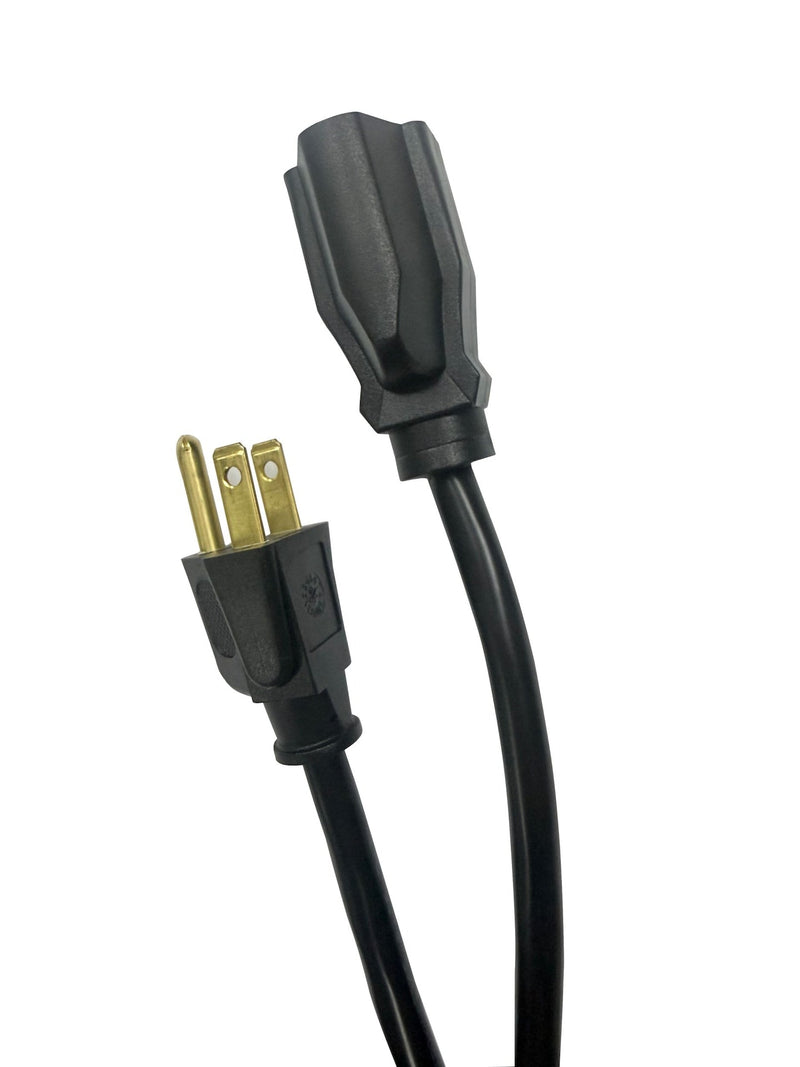 20' 16 Gauge 1-Tap Outdoor Extension Cord, Black N6V7