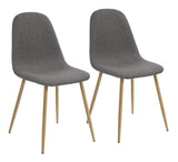 39F Charlton Fabric Dining Chair, Grey I6U5 - product image 1