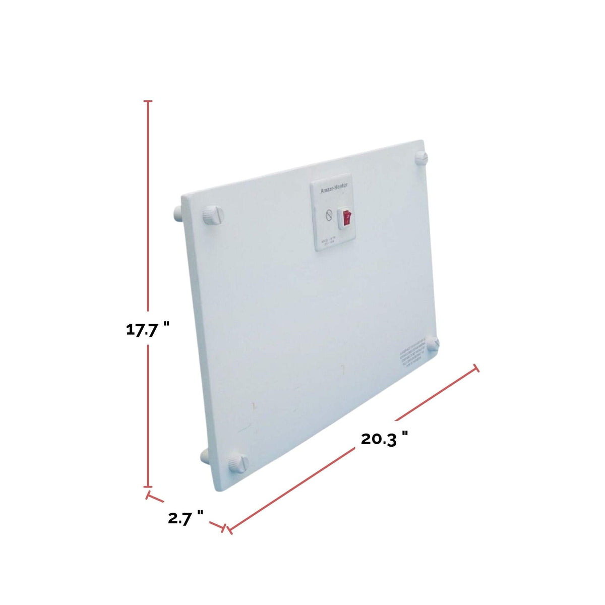 Heater Ceramic Electric Heater with Standard Mounting, 100W, White Z3A7 - product image 5