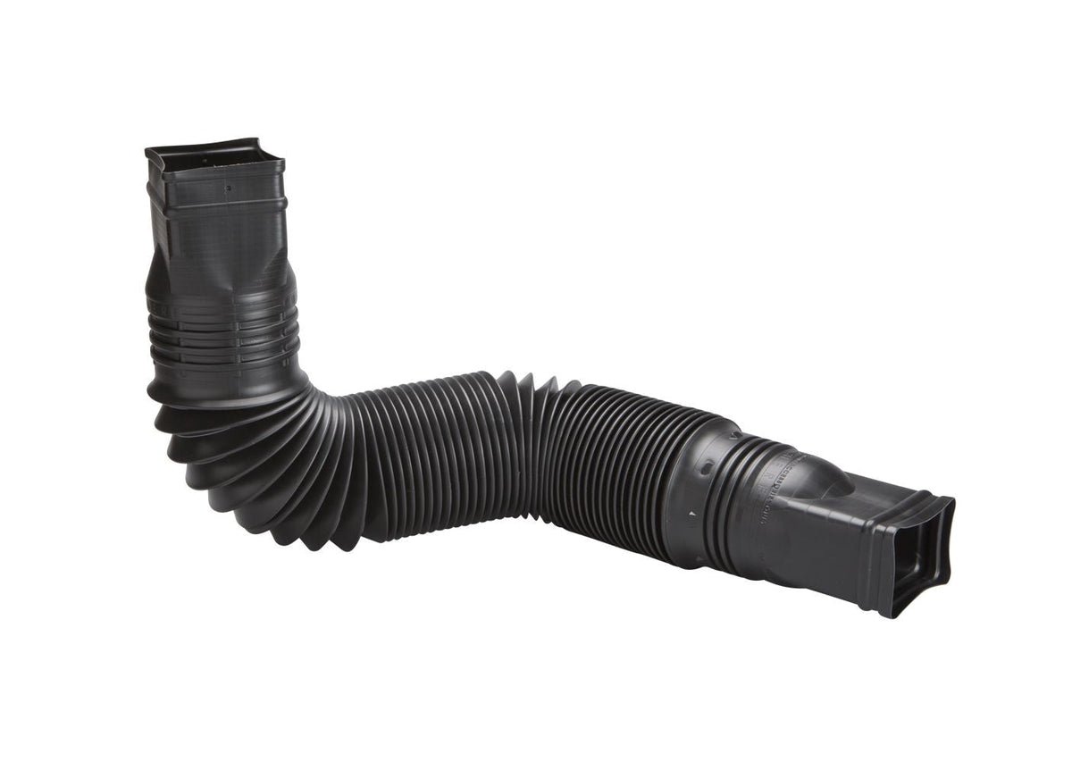 Canada Flex-a-Spout Vinyl Downspout Extension, Rust-proof, Black B7V0 - product image 1