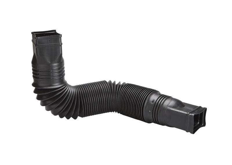 Canada Flex-a-Spout Vinyl Downspout Extension, Rust-proof, Black B7V0