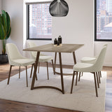 Harper Upholstered Dining Chair, Boucle Polyester Fabric & Bronze Metal Frame T2J9 - product image 6