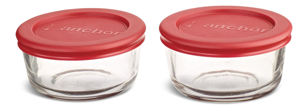 Glass Storage Container Set with Lids, 2 Count I4Y8 - product image 1