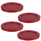 Plastic Lid Set, Red, 4-pc x 1-Cup L4G5 - product image 1