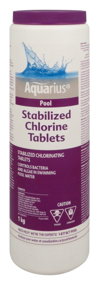 Stabilized Chlorine Tablets, 1-kg P8R2