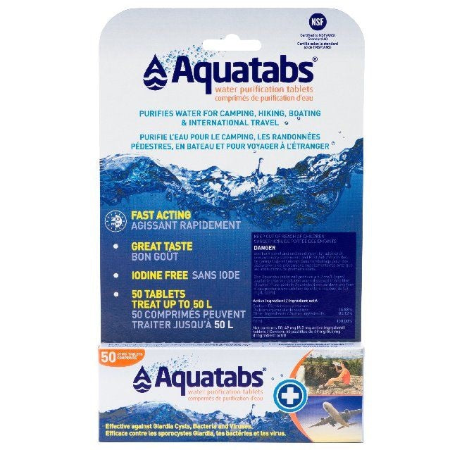 Water Purification Tablets, 50-pk M9J2
