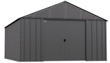 Classic 12x17-ft Charcoal Corrosion-Resistant Metal Shed M5V9 - product image 1