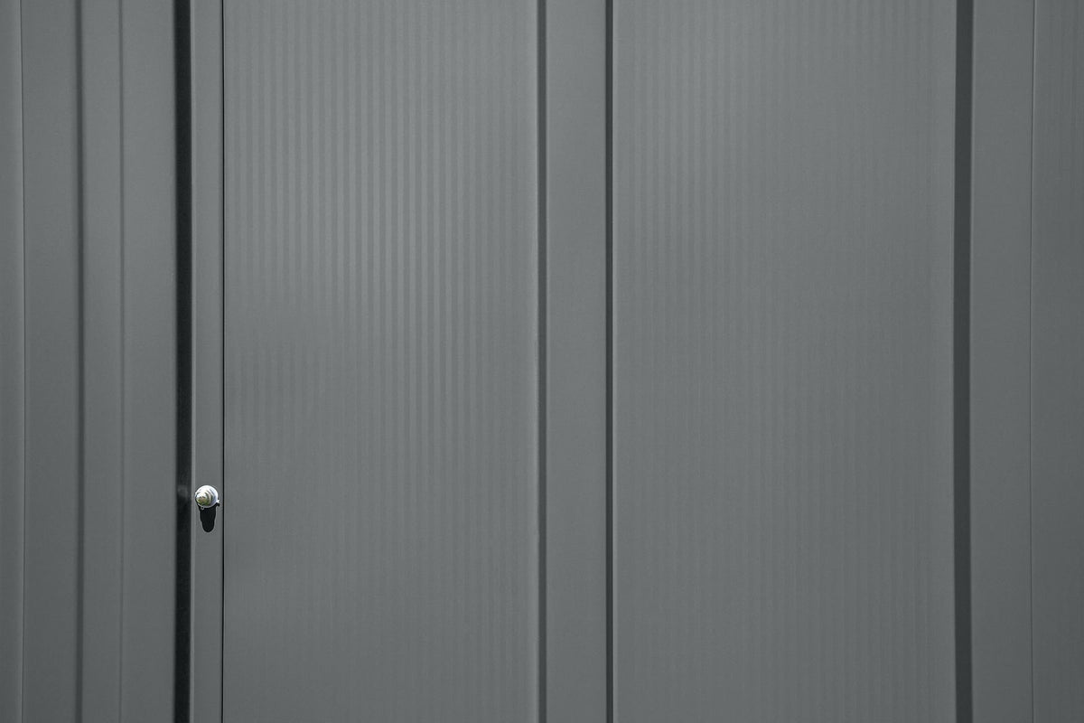 Classic 12x17-ft Charcoal Corrosion-Resistant Metal Shed M5V9 - product image 7